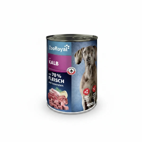 ZooRoyal nedves kutyaeledel borjúhús, 400g