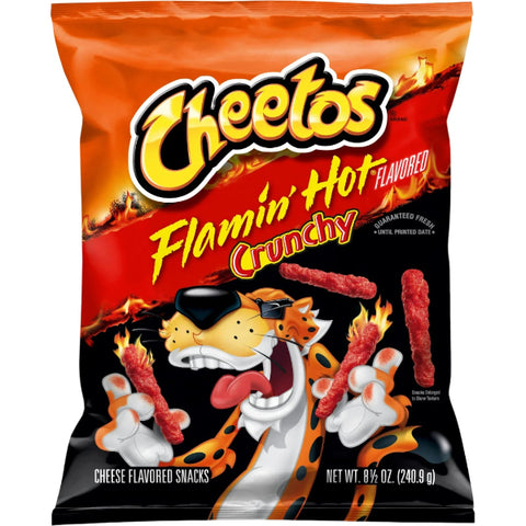 Cheetos Flamin' Hot Crunchy Chips 226g