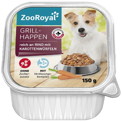 ZooRoyal Marhahúsos és sárgarépás grillfalatkák 150g