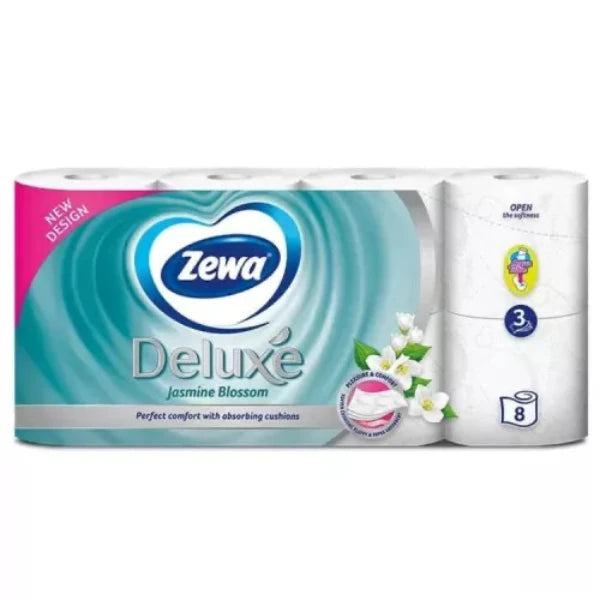 Zewa Deluxe Toalettpapír 3r Jasmin 8tek