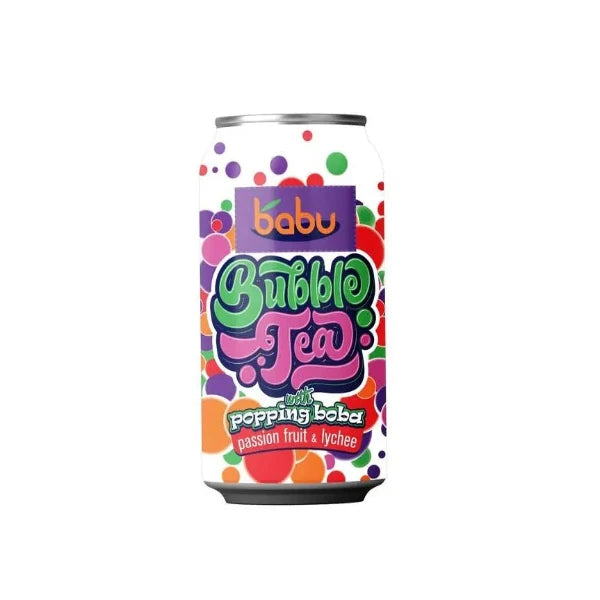 Babu Bubble Tea Passion Fruit-Lychee 315 ml +50 Ft Betétdíj