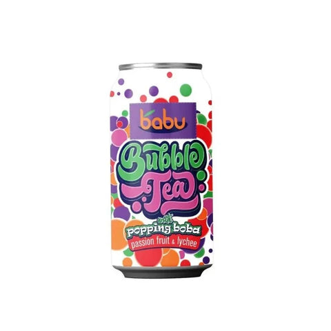 Babu Bubble Tea Passion Fruit-Lychee 315 ml +50 Ft Betétdíj