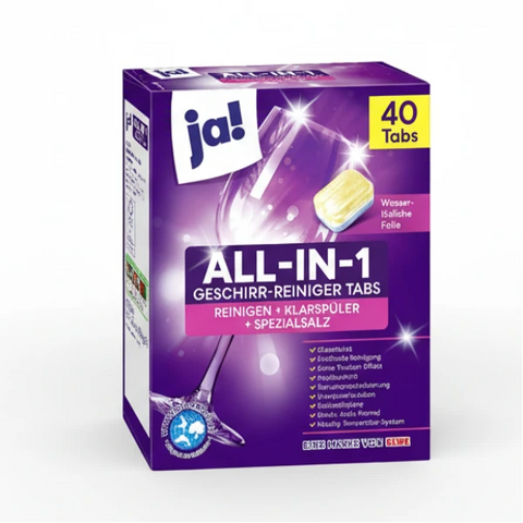 Ja! Mosogatógép  tabletták, minden az 1-ben, 40 tabletta