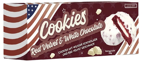 Lusogourmet Cookies Red Velvet &White Chocolate 128 gr
