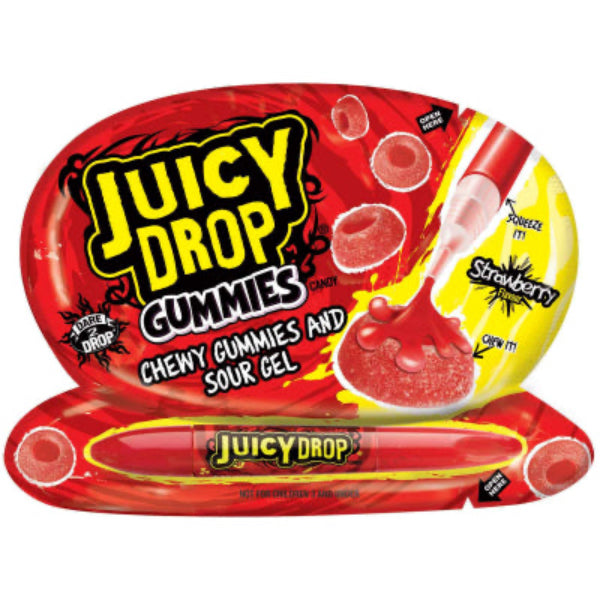 Bazooka Juicy Drops Gummies Strawberry 57 gr