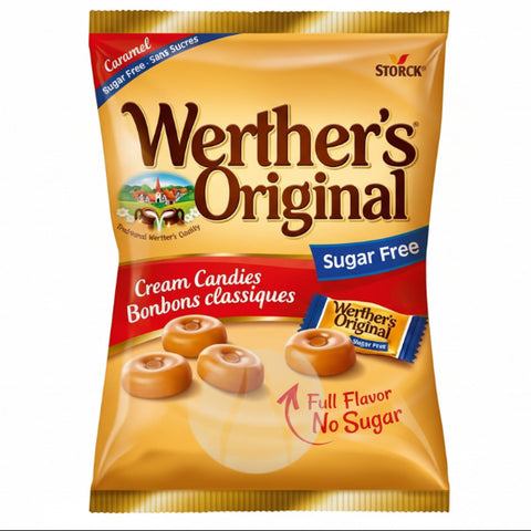 Storck Werther's Original Cream Candies Bonbons classiques Sugar Free 70g