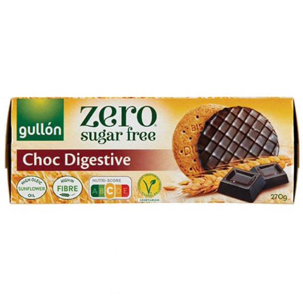 Gullón Digestive Choco diabetikus keksz 270g