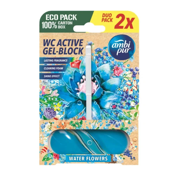 Ambi Pur wc block Water Flowers 2x45 gr