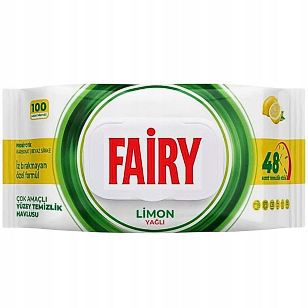 Fairy Power Wipes Nedves Törlőkendő Lemon 100 Db-Os