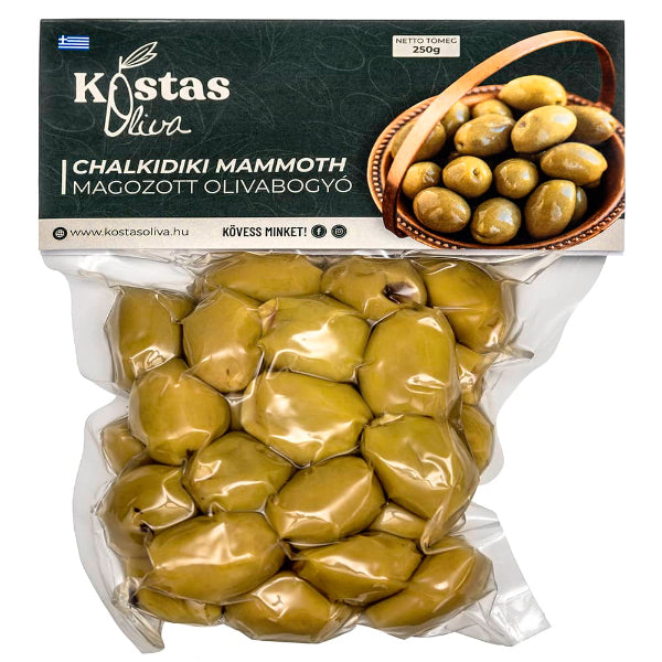 Kostas Oliva Chalkidiki Mammoth magosot olívabogyó 250 gr