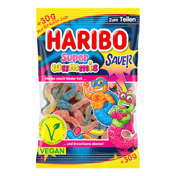 Haribo Super Wummis Sauer , 205 g-os