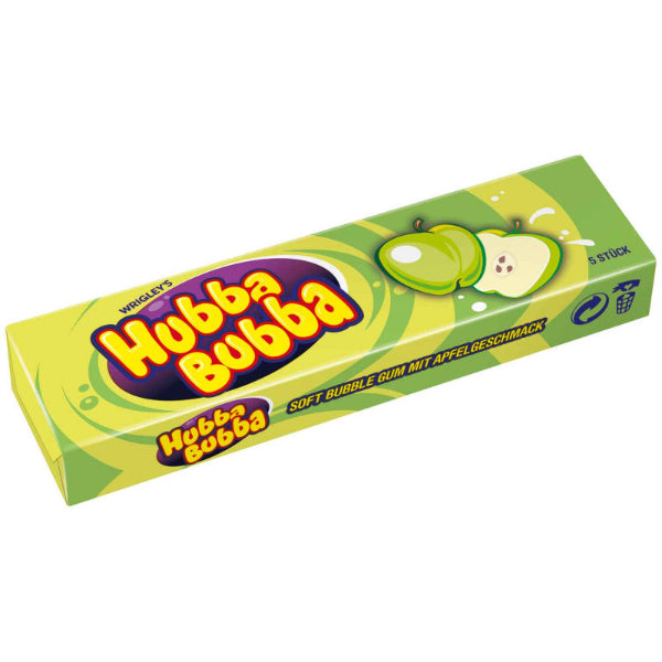 Hubba bubba zöld almaízű rágogumi 5 db-os