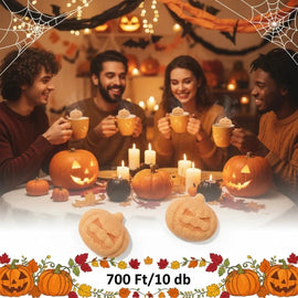 Halloween tök alakú formacukor Narancssárga 10 db/ csomag