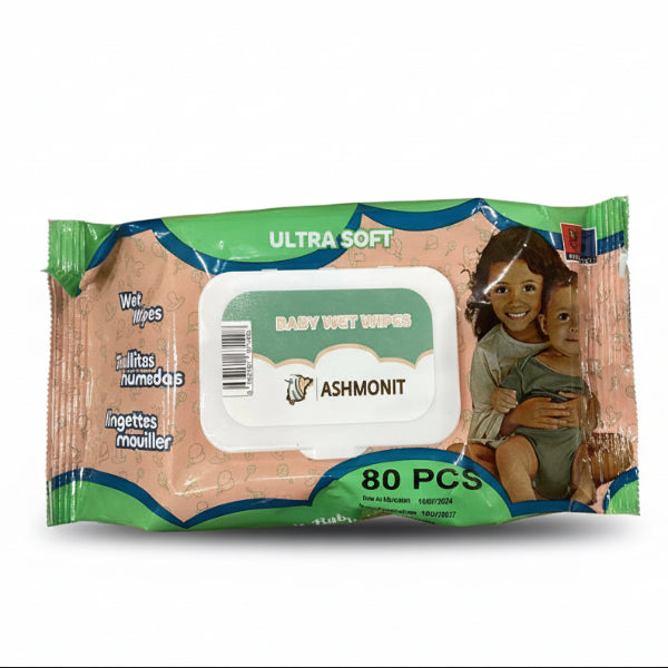 Ashmonit nedves törlőkendő 80 db-os