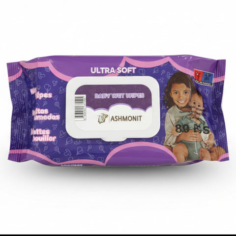 Ashmonit Nedves Törlőkendő lila 80 Db-os