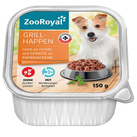 ZooRoyal Grillfalatkák csirkével és zöldségekkel 150 gr