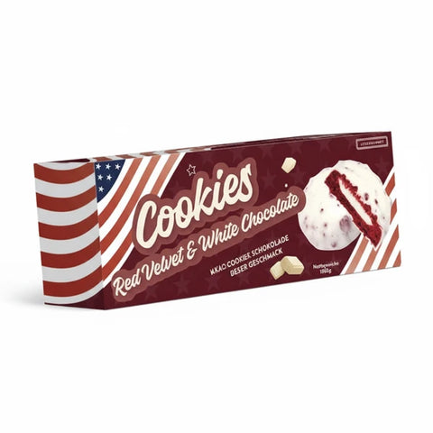 Lusogourmet Cookies Red Velvet &White Chocolate 128 gr