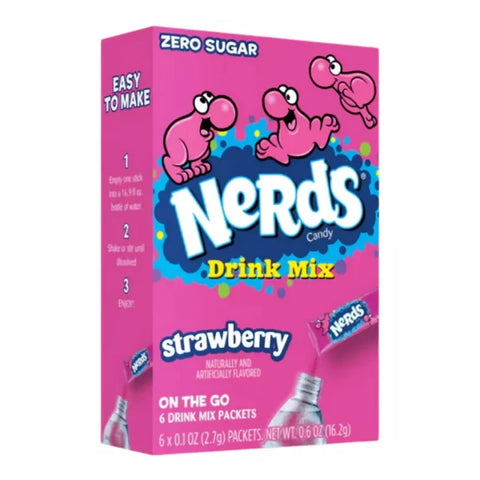 Nerds Drink Mix strawberry 6x2.7 gr