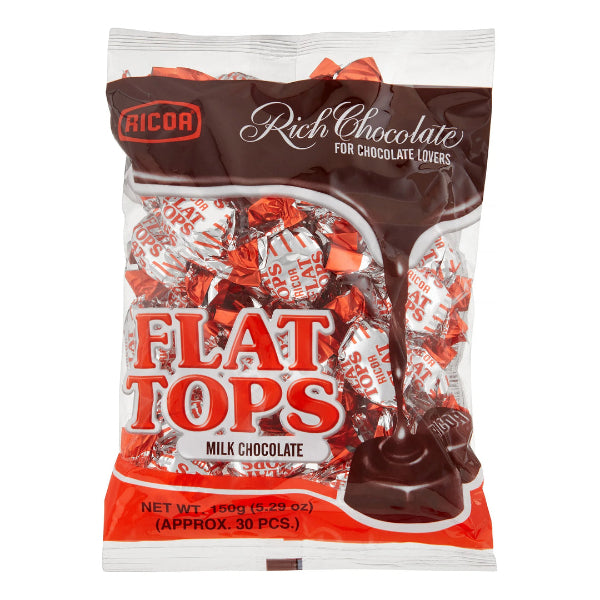 Ricoa Flat Tops tejcsokoládé 150g