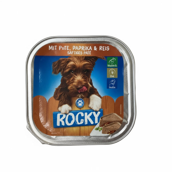 Rocky Nedves kutyaeledel pulyka, paprika és rizs 300 gr