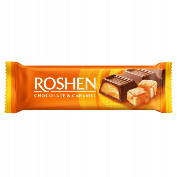 Roshen tejcsokoládé szelet karamella 30g