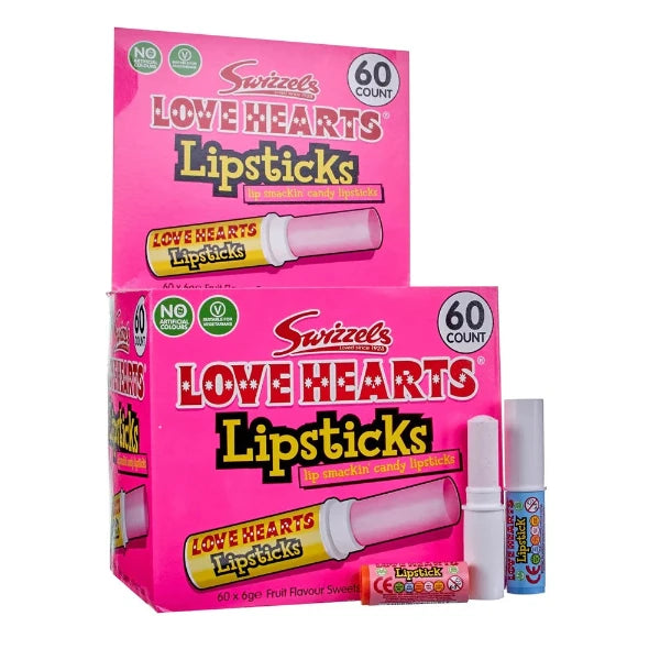 Love Hearts Candy Lipsticks Szív alakú cukorka rúzsok