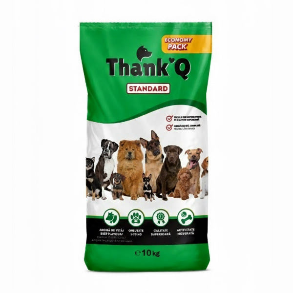 THANK'Q STANDARD marhahúsos száraz kutyaeledel 10 kg