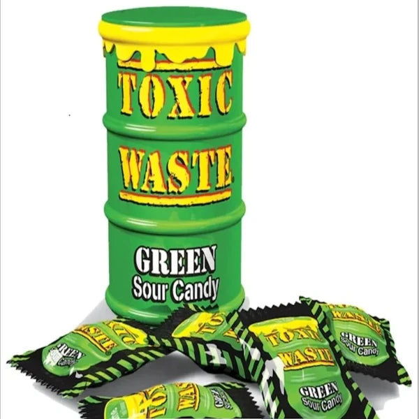 Toxic Waste Green Drum Sour Candies 42g