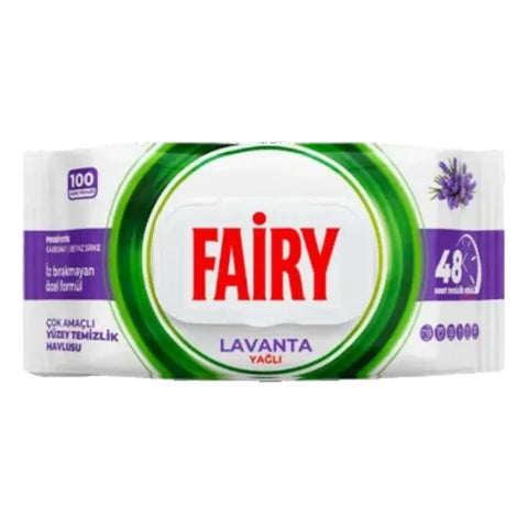 Fairy Power Wipes Nedves törlőkendő Lavanta 100 db-os