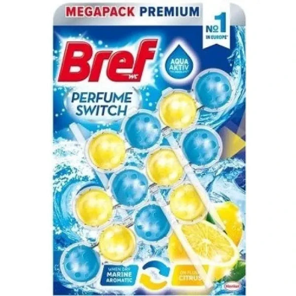 Bref Perfume Switch Marine - Citrus WC-frissítő 3x50g