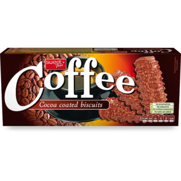 Sweet+plus Coffee cocoa biscuits 150 gr