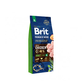 Brit Premium By Nature Nagy testű kutyáknak Csírkés 15 kg
