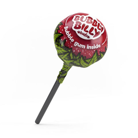 Bubbly Billy Raspberry Lollies with Bubblegum Inside CBD-s