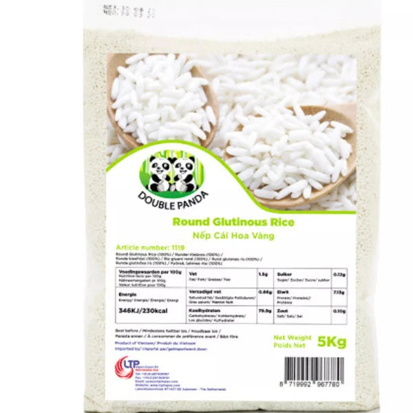 DUPLA PANDA Kerek Ragadós Rizs Nep Hoa Vang 5kg