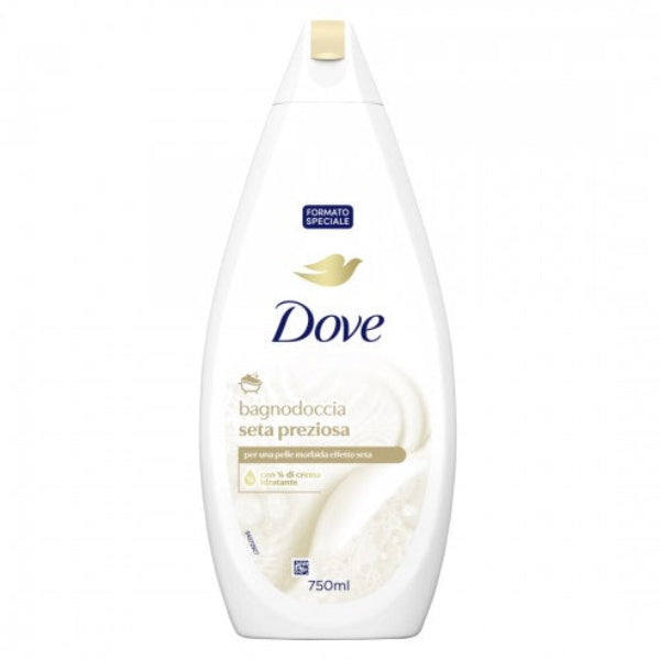 Dove Seta preziosa Hidratáló tusfürdő-habfürdő 750 ml