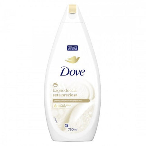Dove Seta preziosa Hidratáló tusfürdő-habfürdő 750 ml