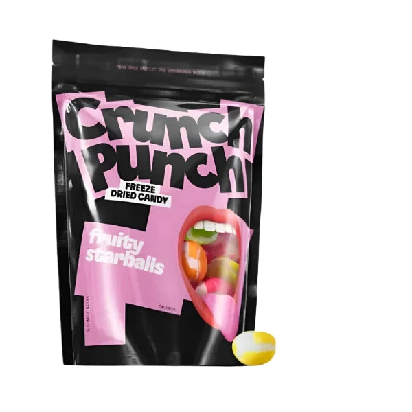 Crunch Punch Fruity Starballs Gyümölcsös ízű golyócskák