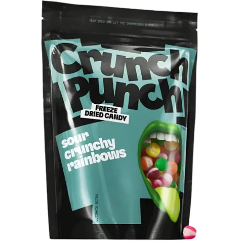 Crunch punch  savanyú ropogós szivárványos édesség 100 gr