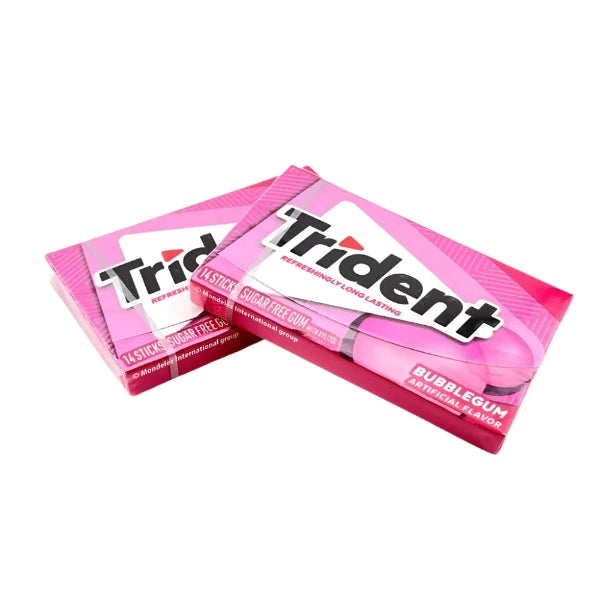 Trident Gum Bubble Gum Rágógumi Buborék Rágó