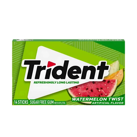 Trident Gum Watermelon Twist Rágógumi Dinnye Forgatás 31g