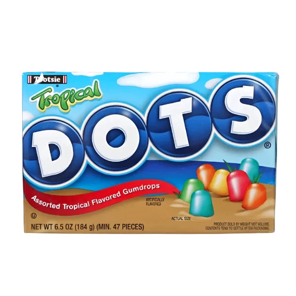 Tootsie Dots Tropical Trópusi Gyümölcs Ízű Gumicukor