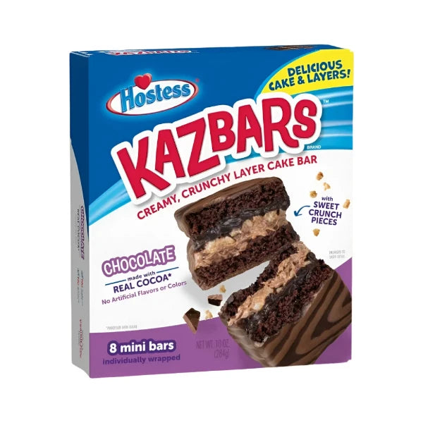 Hostess Kazbars  Csokoládé Sütemény Szelet 284g