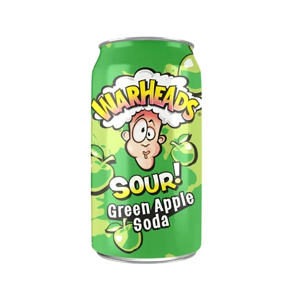 WarHeads Sour Green Apple Soda Savanyú zöld alma szóda