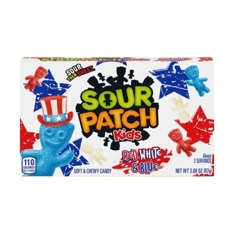 Sour Patch Kids Red White & Blue 87g Piros, Fehér És Kék Ízű Gumicukor