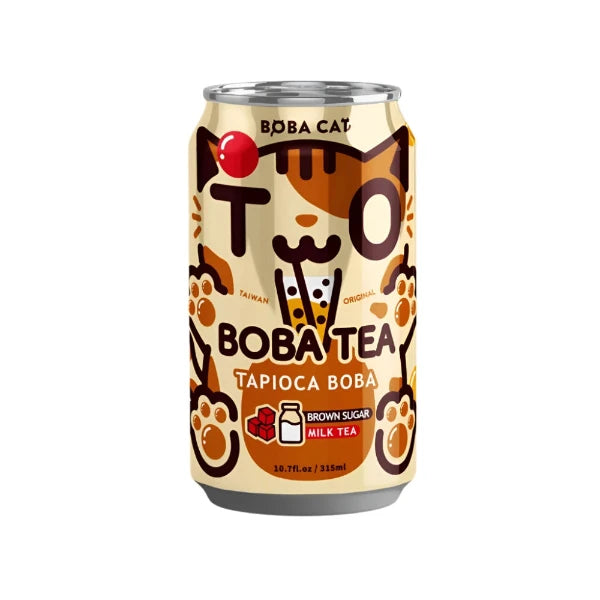 Boba Cat Milk Brown Sugar Tapioca Bubble Tea 315ml