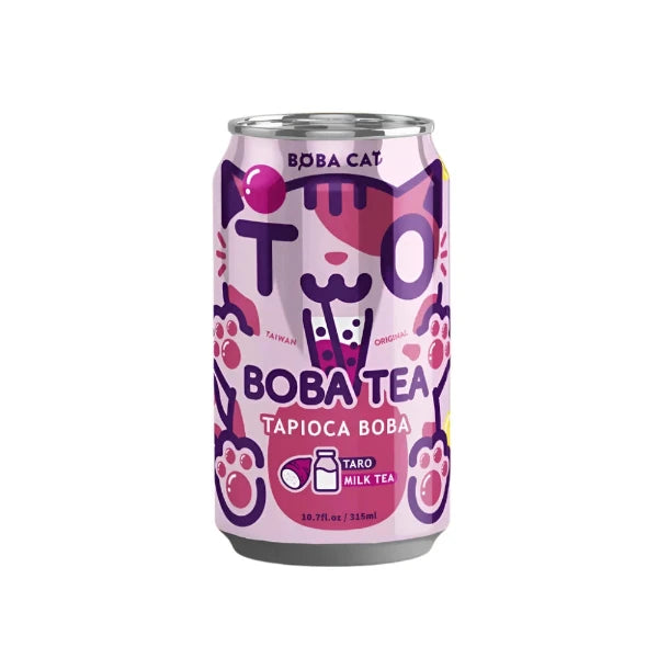 Boba Cat Milk Taro Tapioca Bubble Tea 315ml