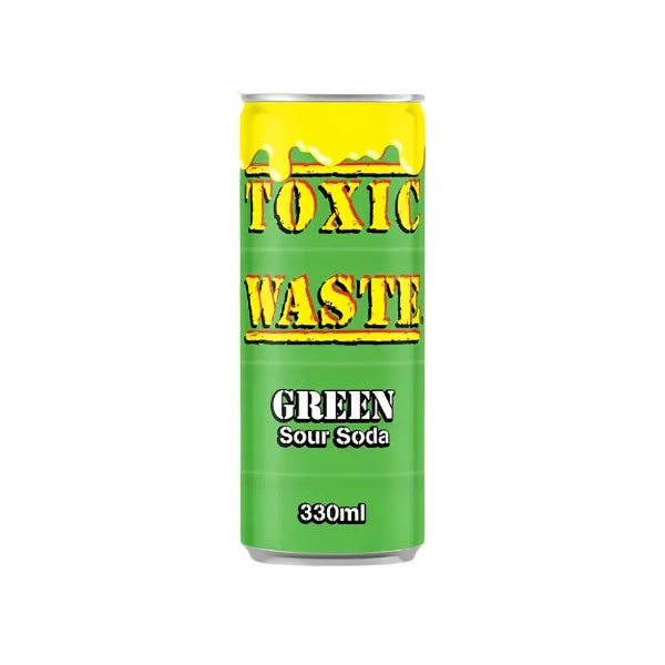 Toxic Waste Soda Green 330ml Zöld  Szénsavas Üdítő