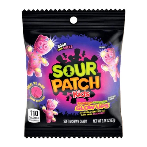 Sour Patch Kids Glow Ups 87g Világító Savanyú Cukorka