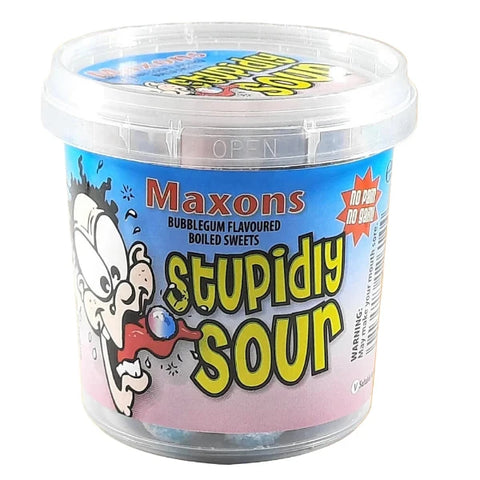 Maxons Stupidly Sour Bubblegum 100g Extra Savanyú Rágógumi