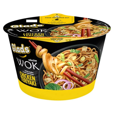 Glads Wok Teriyaki csirke instant tésztaétel 95g